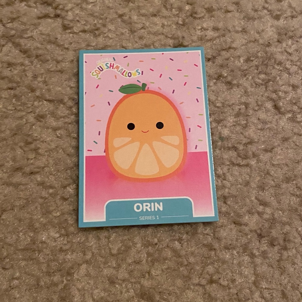 orin squishmallow trading card